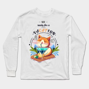 Vacation kitty II Long Sleeve T-Shirt